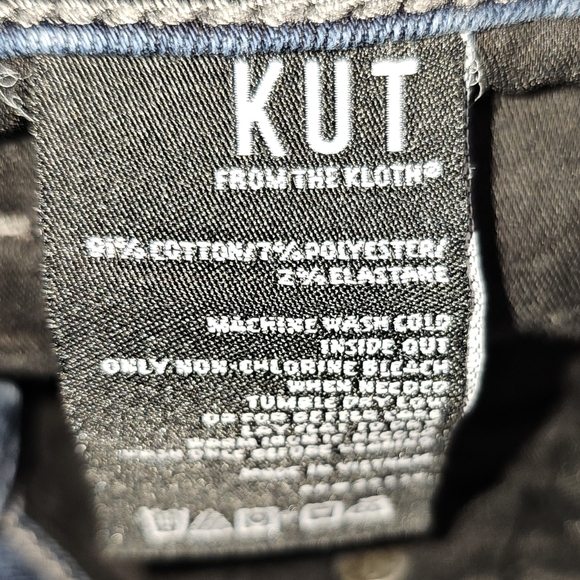 Kut From The Kloth Dark Was Skinny Jeans Size 8 Mid High Rise - Picture 11 of 14